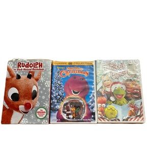 Rudolph the Red Nosed Reindeer Barney Night Before Muppet Christmas DVD Bundle